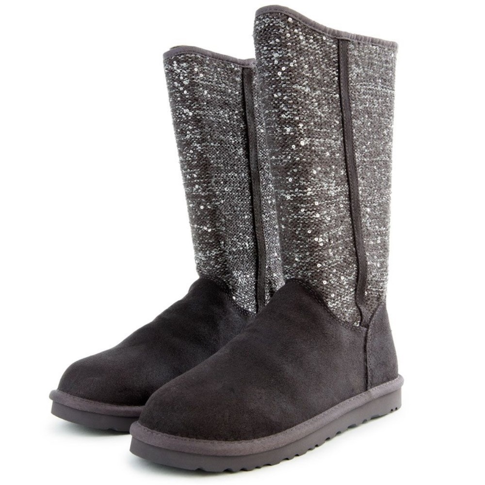 UGG Camaya Knit Suede Boot